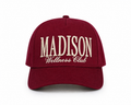 The Madison Wellness Club Signature Hat in Burgundy *PREORDER*