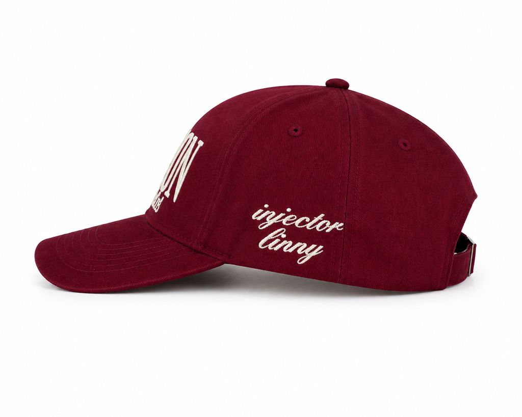 The Madison Wellness Club Signature Hat in Burgundy *PREORDER*